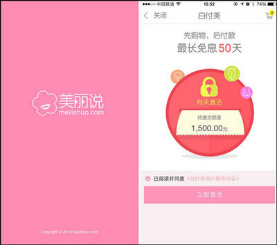 美丽说上线移动支付功能&ldquo;白付美&rdquo;